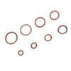 80pcs Solid Copper Sump Plug Assorted Washers Metal Kit Garage Engine Set with Box