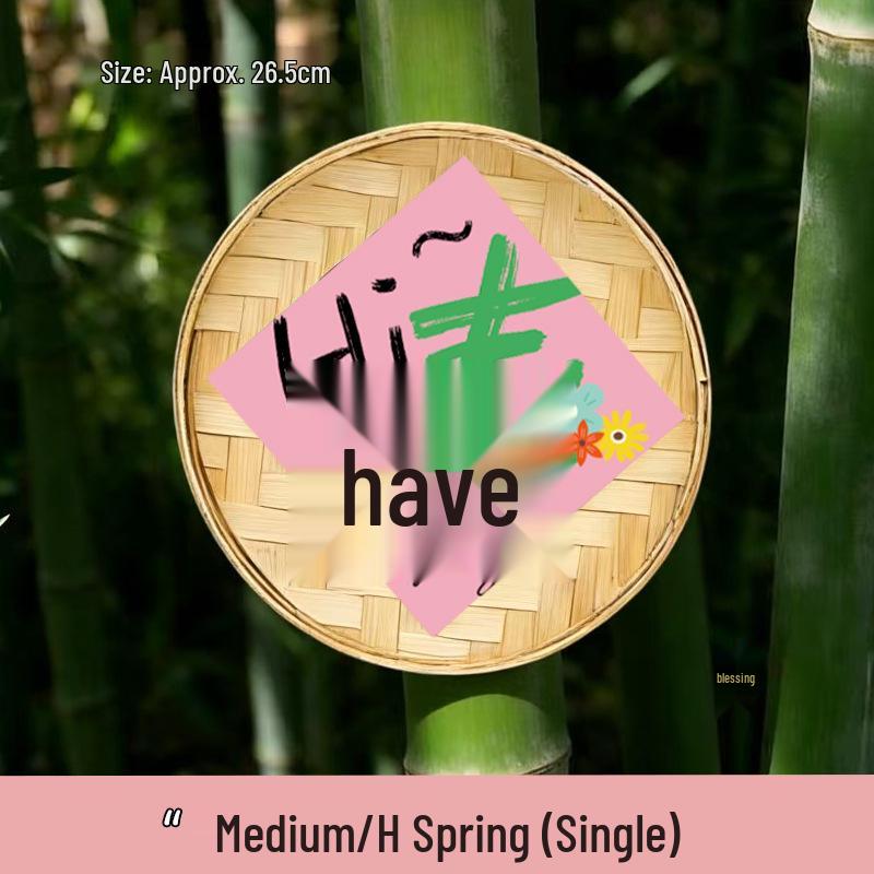 Spring Bamboo Plate Hanging Ornament Set for Teahouse and Homestay Decor & Photography Backgrounds