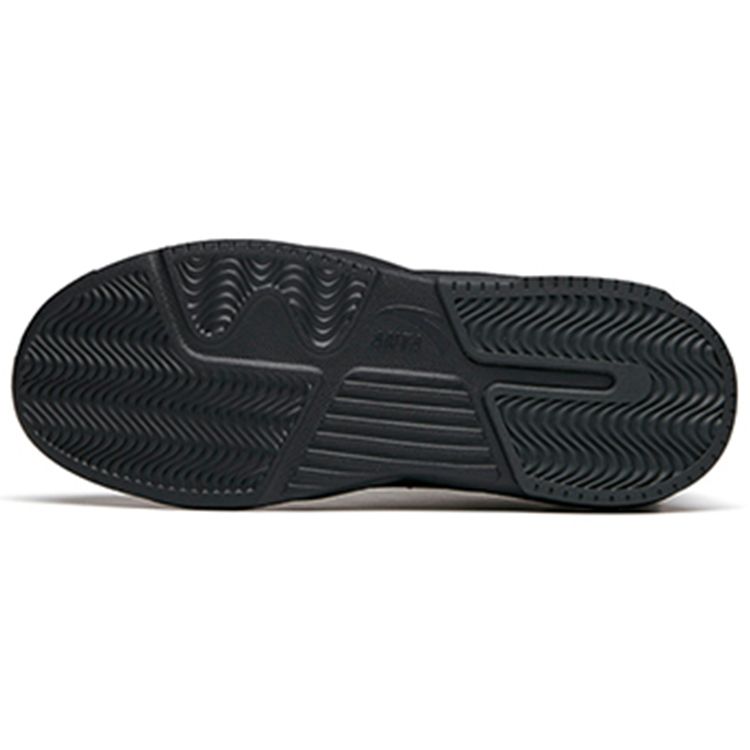Anta Lifestyle Series Non-Slip Breathable Low-Top Skate Shoes Women Sneakers Black Gray 122148092R-4