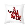 Tree For Home Decor Elk Merry Christmas Cushion Cover New Year Gifts Ornament Pillowcase