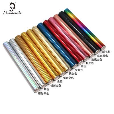 5M(Uzunluk)X19CM(Genişlik) Toner Reaktif Folyo Filmi, PVC Tüp Paketleme, Laminatörle Kullanılabilir, Kağıt Holografik Transfer El Sanatları Folyosu