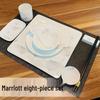 Chinese Ceramic Lotus Dining Set