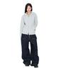 AAKAM Cable Knitted Zip-Up Hoodie (Gray)