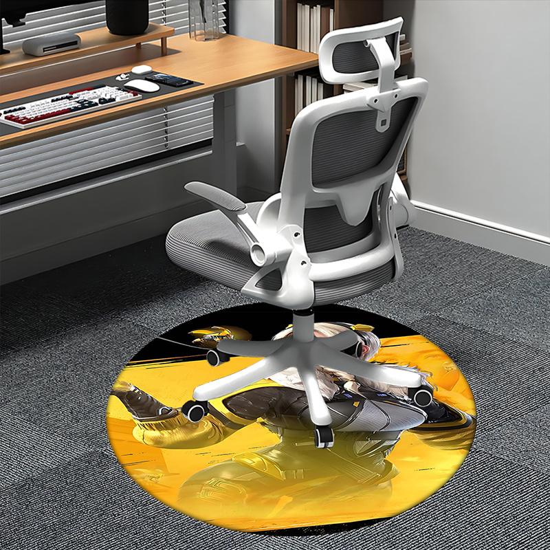 

Blood Strike Chair mat Round Rug-Office carpet, Machine Washable, Non-slip, Suitable for Living Rooms, Bedrooms 80cm