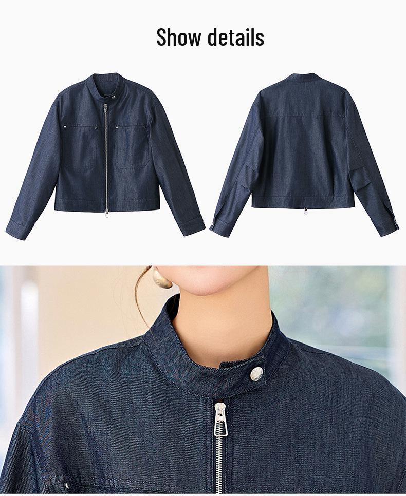 Spring 2025 Women's Versatile Loose Denim Jacket (ME5520)