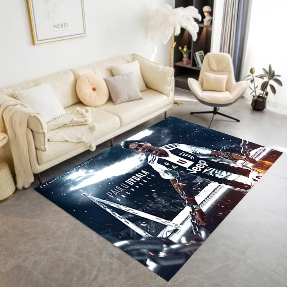 Football Player Celebration Floor Rug Office Rug Perfect for Hallway Decorate room Study room Living Rooms Anti-slip Rug Anime Office Decor