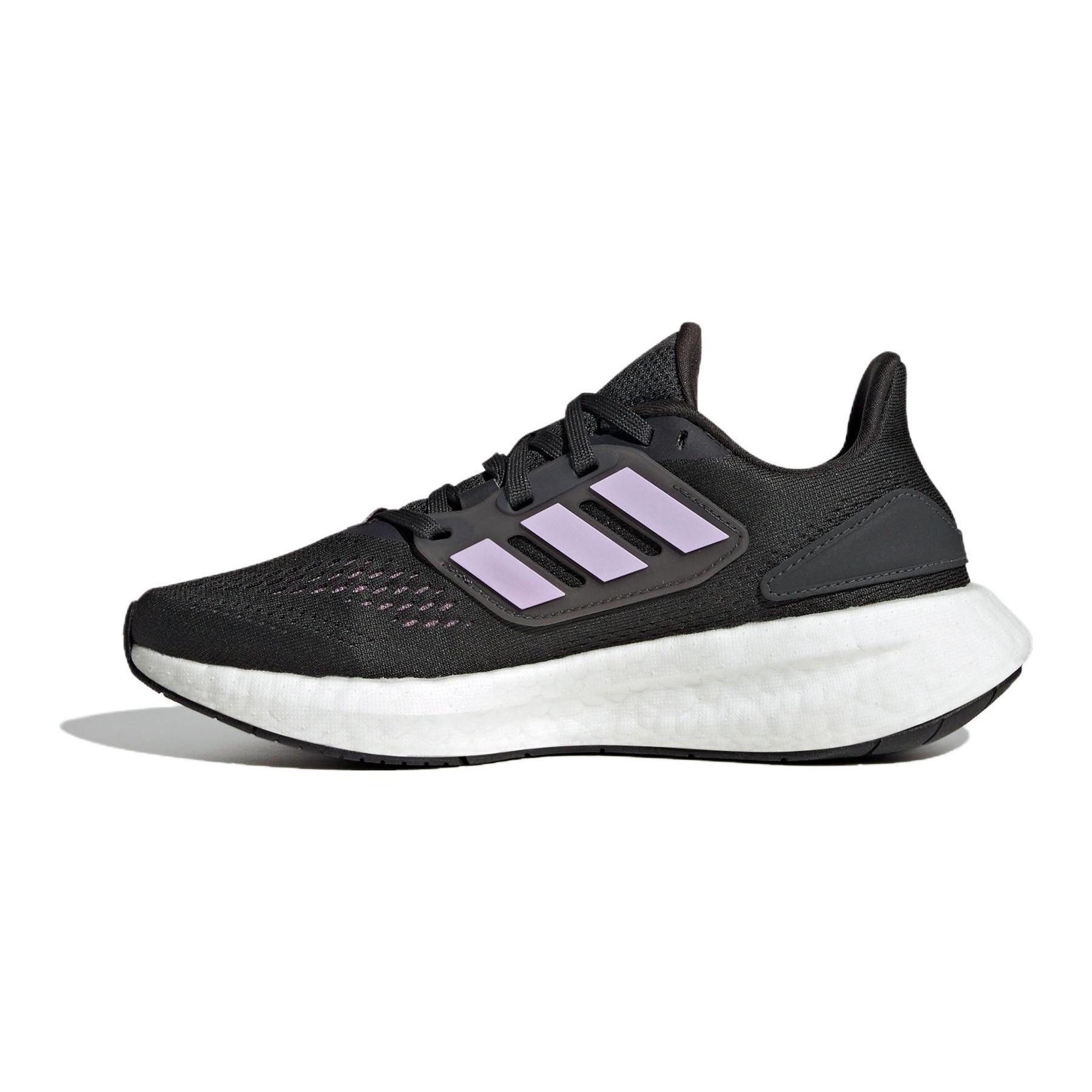 (GS) adidas PureBoost 22 Running Boost Primeknit Carbon Bliss Lilac Kids IF5550 EU 35⅔