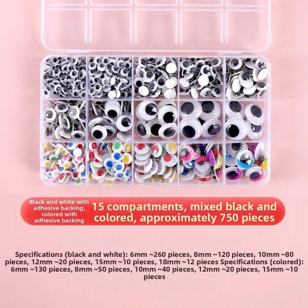 50/100pcs/bag DIY Colorful Activity Eyeballs Plastic Dolls Eyes Accessories Toys