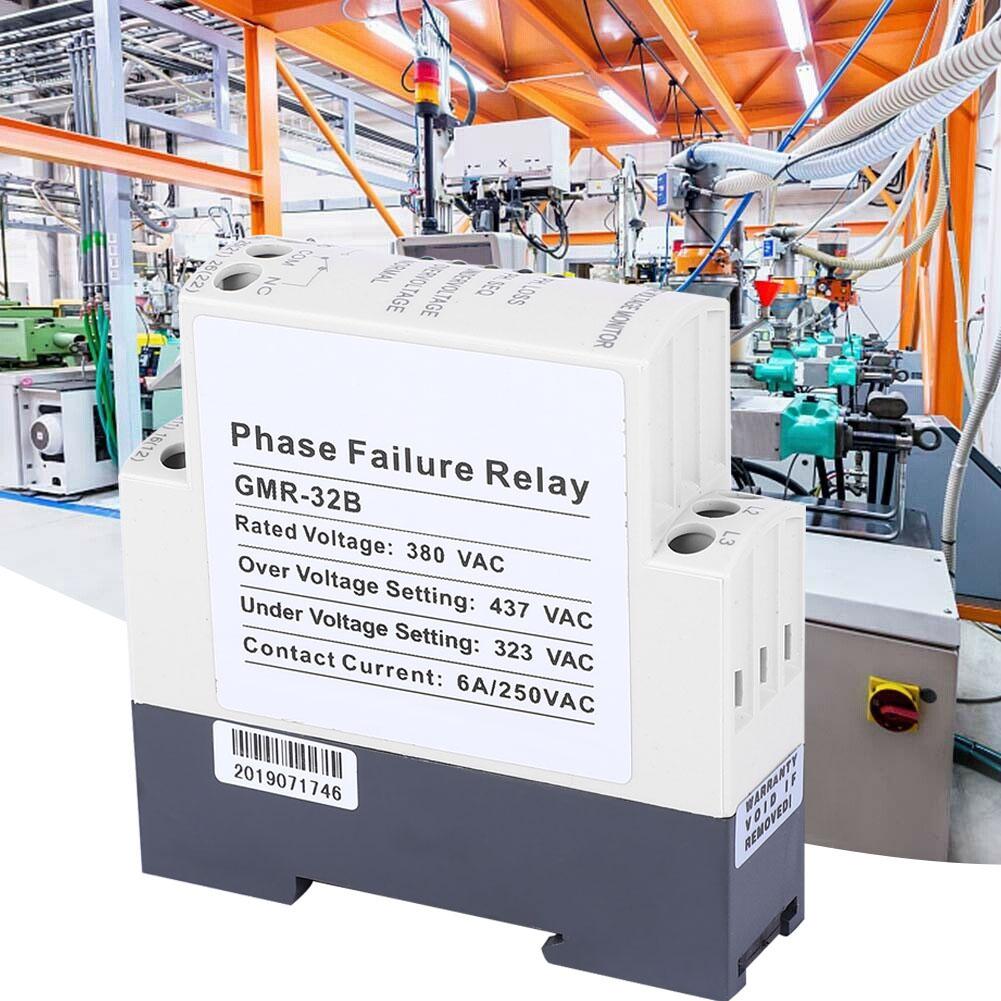 GMR 32B Overvoltage Undervoltage Phase Sequence Failure Protector Three Phase Relay 380VAC