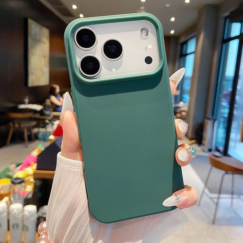 

Розкішний чохол для телефону цукеркового кольору для IPhone 17 Pro Max М яка силіконова накладка для IPhone 17 Air 17Pro Бампер для камери TPU Задні чохли For iPhone 17Pro темно-зелений колір