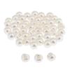 100pcs White Faux Pearl Button Sew on Skrit Garment Hat Wedding Dress Decor