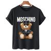 Moschino T-shirt med björntryck Kortärmad T-shirt För Män Och Kvinnor