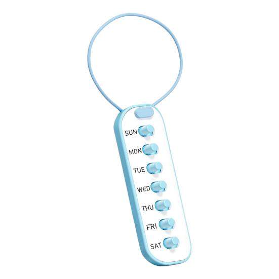 

1/2/3Pcs Pill Reminder Lanyard Sticker Weekly Pill Tracker Tools Reusable Medication Tracker Work with Most Medication Organizer Bottles 1pc