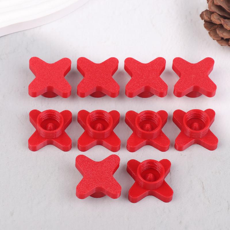 

10 Pcs Universal Sealant Saver Cap Reusable Anti-Drying Threaded Sealing Caps 3D Printed Plastic Sealant Cover красный