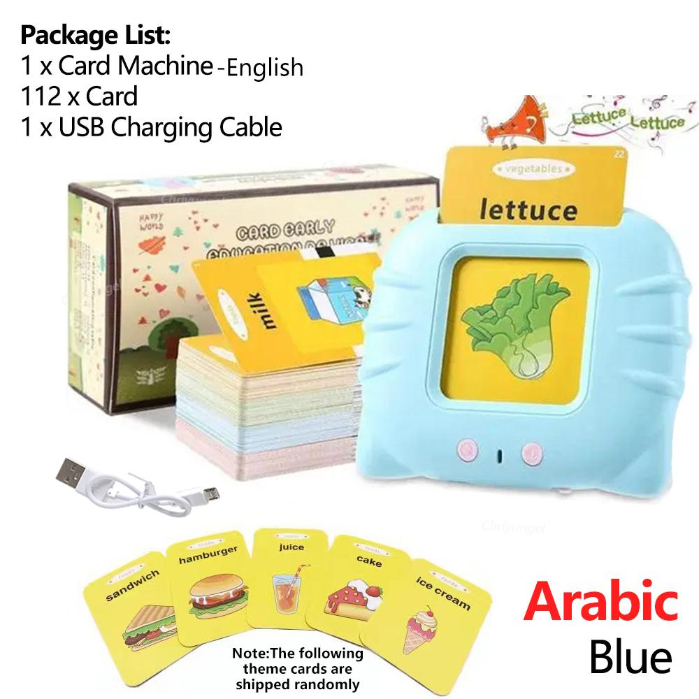 Praatkaarten Leren Machine Voor Peuters Engels Spaans Italiaans Arabisch Audio Vroeg Educatief Speelgoed Cadeau