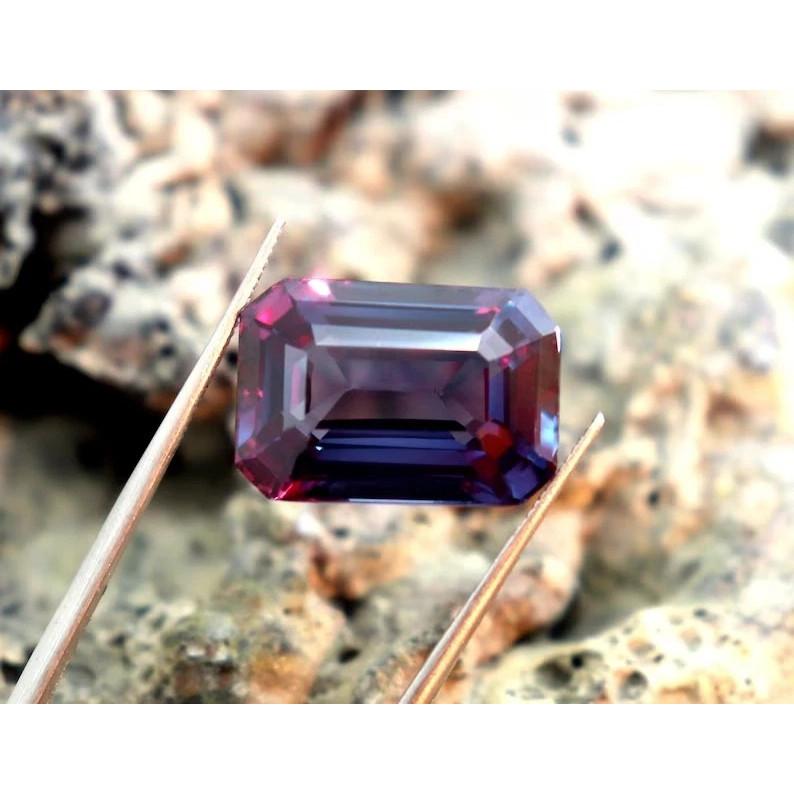 Color Change Natural Alexandrite Emerald Cut CERTIFIED Loose Gemstone