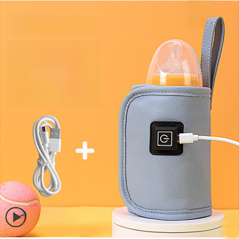 USB Heated Bottle Insulation Sleeve with Three-Speed Temperature Control for Outdoor and Car Use