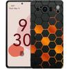 Luxury Phone Case For Google Pixel 10 9 8 9A 8A 7 7A 6 Pro XL 6A 5G Black Soft Back TPU Cover Honeycomb Pattern