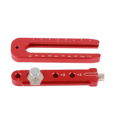 165mm Aluminum Alloy Woodworking Scribing Ruler Adjustable Metal Circle Drawing Tool Engineering