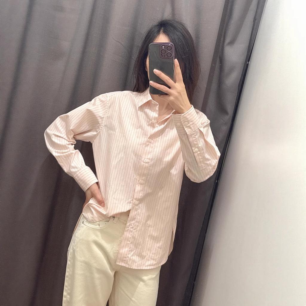 1116 Autumn and Winter New Women's Shirt/Women's Long Sleeve Shirt Striped Air Conditioning Shirt Thin Jacket Commuter 179179