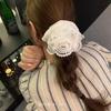 2025 Stylish Handmade Double Layer Lace Trim Lolita Hair Tie