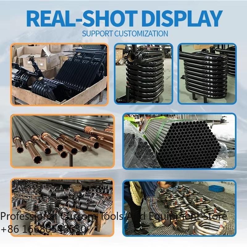 1HTitanium Coaxial Condenser/ Tube in Tube Heat Exchanger for  Marine air Conditioner and Stainless Steel Heat Exchanger