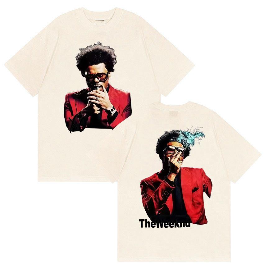 Pop Singer The Weeknd Xo New Album Tour T Shirts Unisexs Women Fashion Gothic Hip Hop Short Sleeve Cotton Tshirts Streetwear