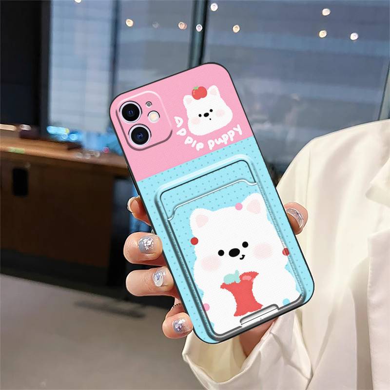 Fashion Design Dirt-resistant Phone Case For iphone 12 Mini/ip12Mini Soft case Anti-knock Cartoon Card sleeve Silicone