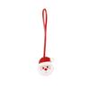 Snowman Leather Santa Claus Keychain Cartoon Pu Bag Pendant Xmas Key Ring  Holiday Present
