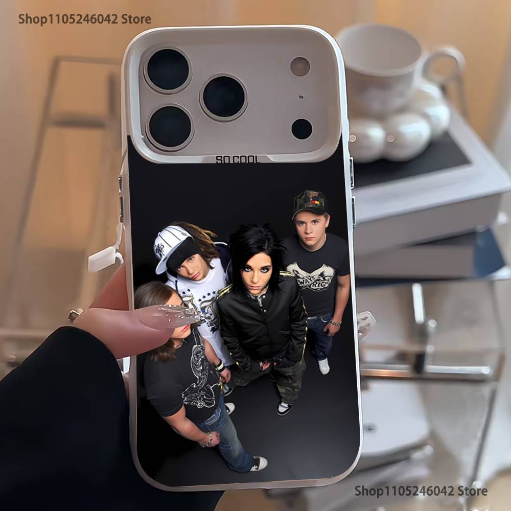 

T-Tokio Hotel Tom Bill K-Kaulitz White Matte Shockproof CoverPhone Case For iPhone 17,16,15,14,13,12,Pro,XS,Max,Plus,Mini,SE4,E iPhone11