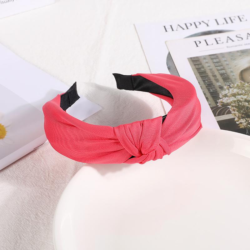 New Headbands for Women Girls Knotted Hair Band Solid Color Hairband Simple Hair Hoop Retro Makeup Headwear Hair Accessories