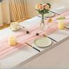 Pink Gauze Table Runner Romantic Pearl Mesh Tablecloth Wedding Dinning Table Cover Decoration Birthday Baby Shower Party Decor
