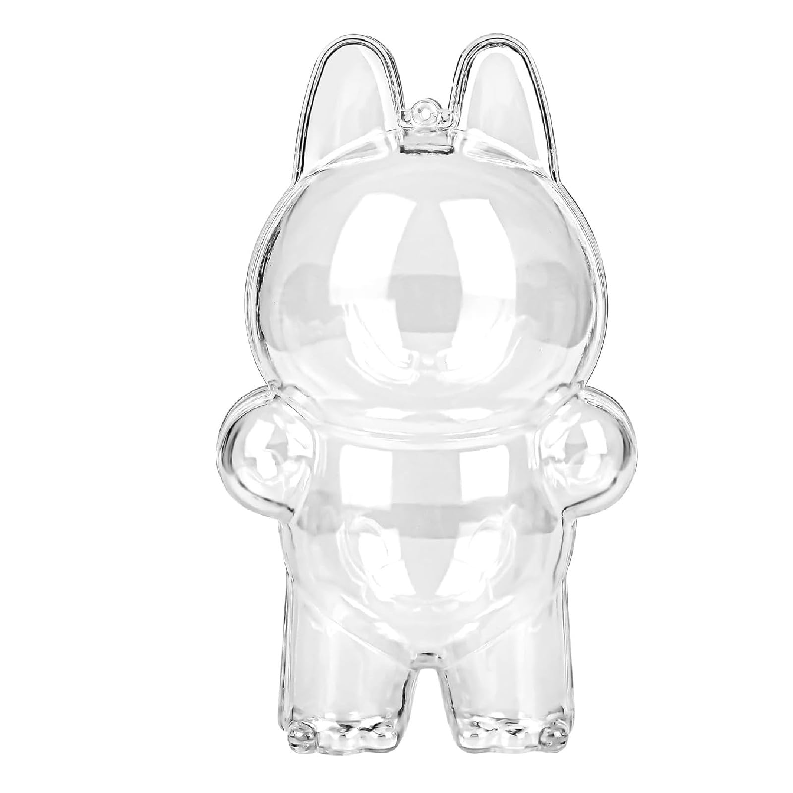 

[FUYUERO] LABUBU 3.0 Plush Toy Acrylic Protective Case, Hanging Display Box (V3), Clear PVC Keychain-Style Walking Display Bag, Dustproof and Durable