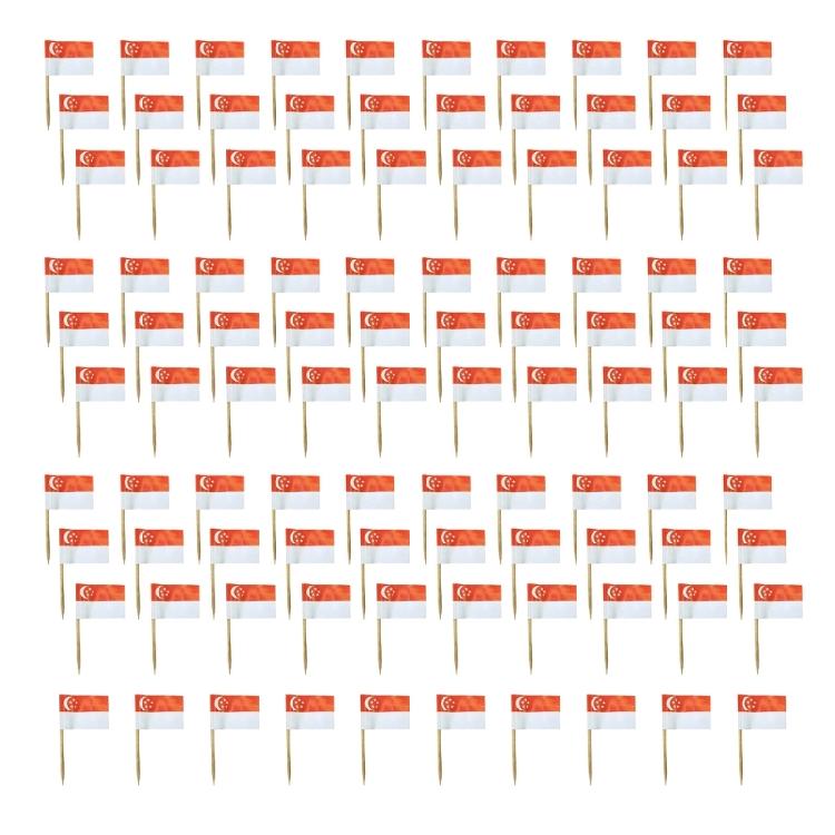 100Pcs National Flag Toothpick Cakes Picks Cupcake Top Decoration For Sweets Desserts Display And Festival Celebration