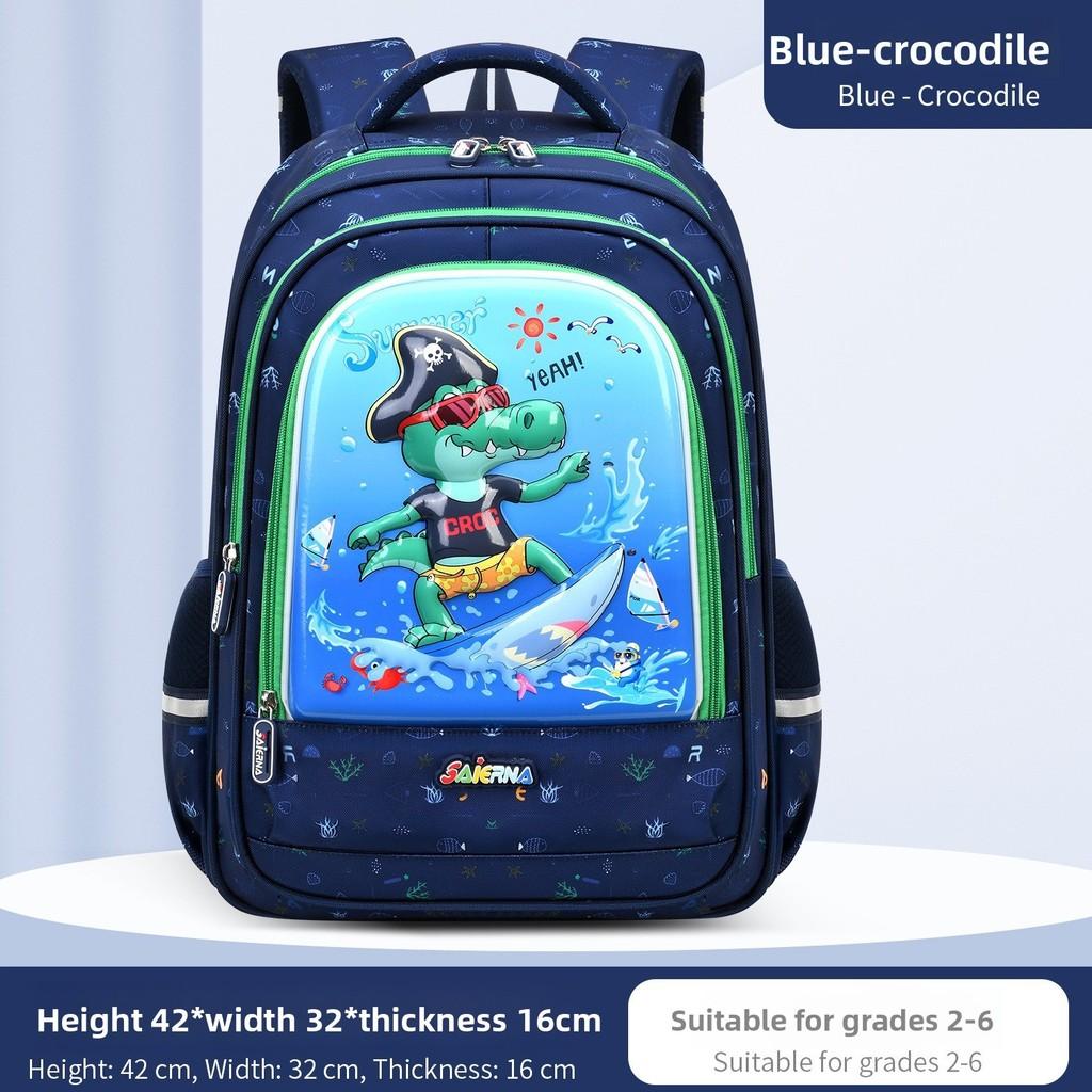 Childrens 3d Leather School Backpack With Breathable Waterproof Fabric For Kids