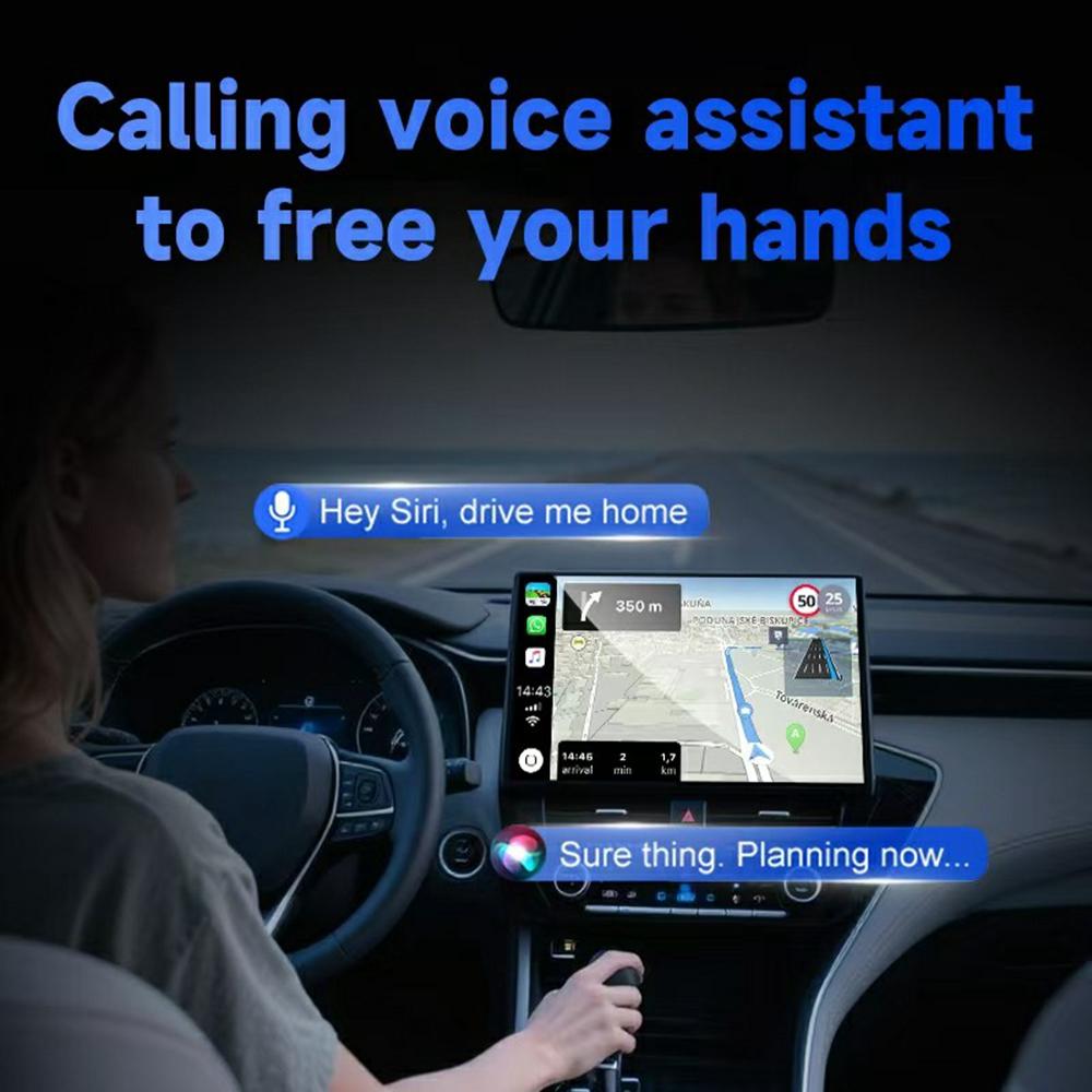 28 Mini 2 in 1 Wireless CarPlay Android Auto Adapter for Wired CarPlay Android Auto Vehicles Upgrade to Wireless