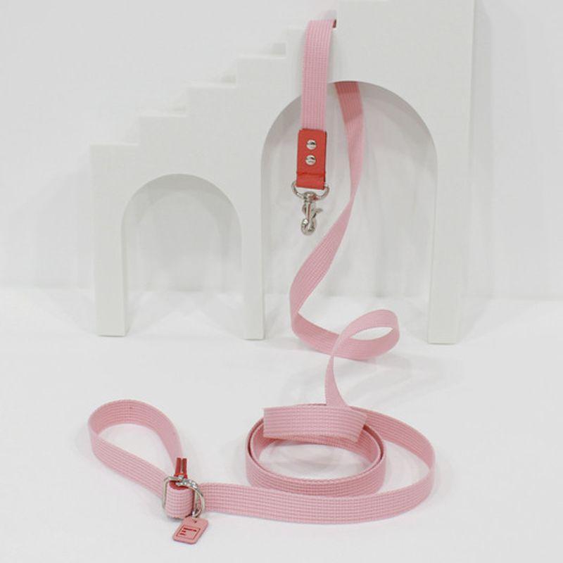 MAISON DE MIU Petsnal Color Leine Pink/Koralle