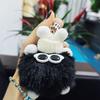 Imitation Plush Briquettes Pendant Car Key Bag Cartoon Plush Doll Pendant Trendy Cool Keychain