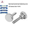 304 Stainless Steel Knurled Hand-Tightening Screw for Furniture, M2-M5