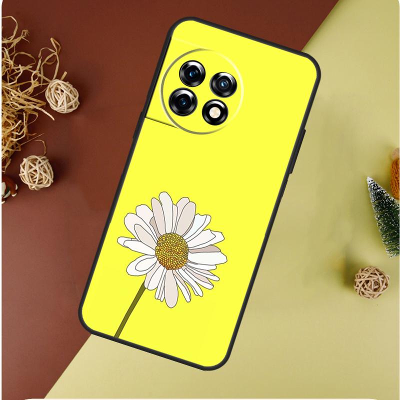 Summer Daisy Sunflower Floral For OnePlus Nord CE 4 3 2 Lite N20 N30 9 10 Pro 8T 9RT 10T 10R 13R 12R 11 12 13 Phone Case