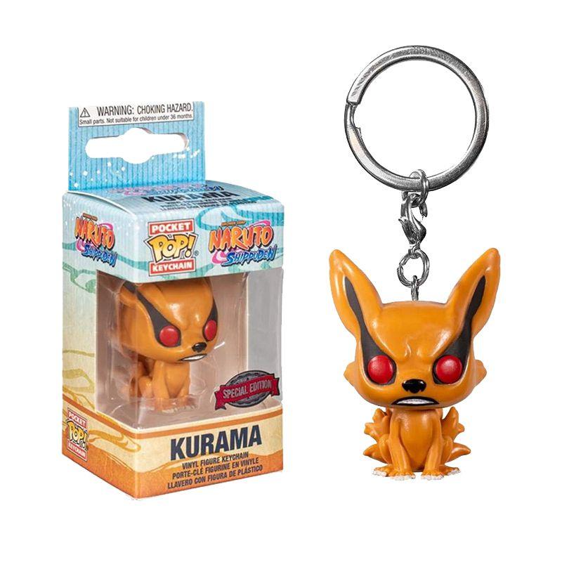Entzückender Pop Naruto Schlüsselanhänger Anhänger mit Sasuke Kurama Sechs Pfade Design
