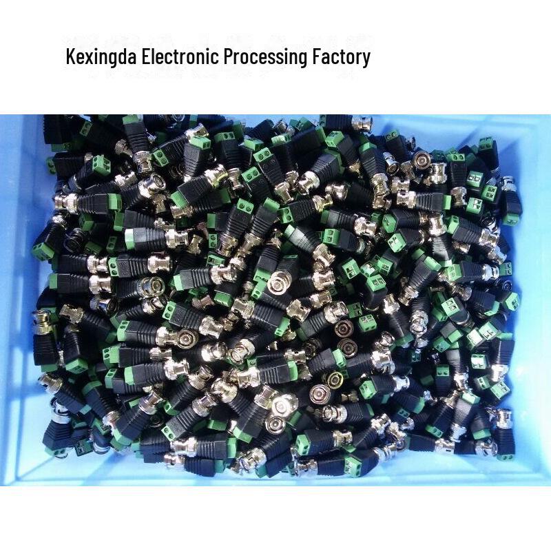 Green Terminal Solder-Free BNC Male to Male/Female Wiring Monitor