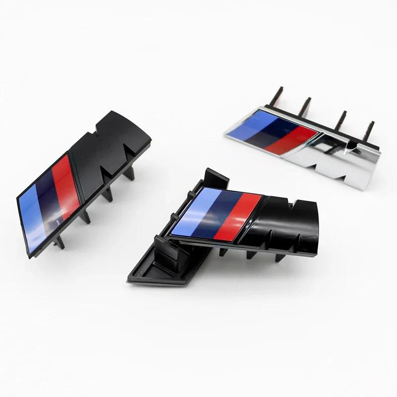 HINB3 3D ABS M Logo Front Grille Badge Body Decorative Sticker Car Modification Accessories For BMW M Logo X1 X2 X3 X4 X5 X6 F48 G01