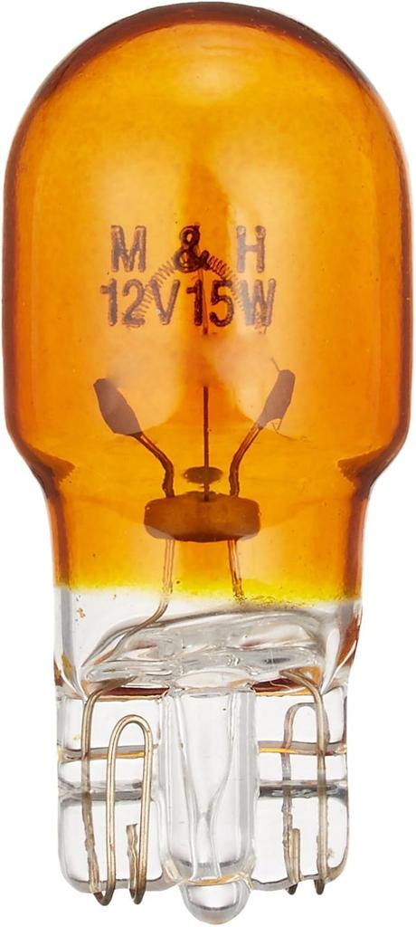 M&H Matsushima 1P WB51OR 12V15W (Orange) 1PWB51OR Light Bulb