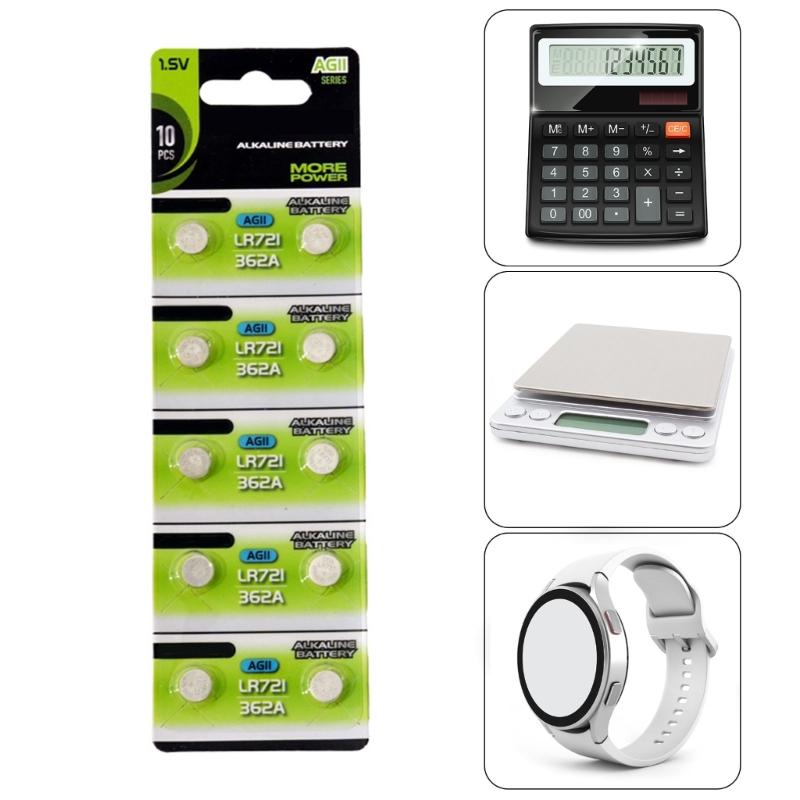 10pcs/20pcs AG11 LR58 Alkaline Button Cell Battery 1.55V Cell Coin Button Batteries for Remotes Control and Watches