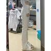 Plus Size Women's Elastic White Micro Flare High Waist Jeans - Slimming Autumn 2025 Collection