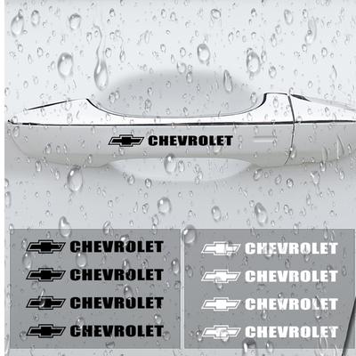 4Pcs Car Door Handle Stickers Tire Rear View Mirror Decals For Cruze Malibu Sail Spark Captiva Equinox Trax AVEO Lova
