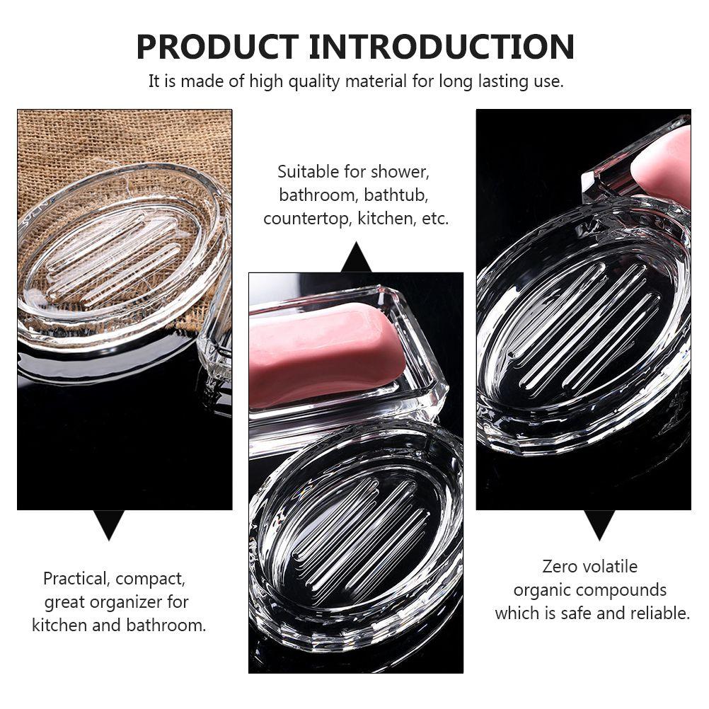 Seifenboxhalter für Dusche Badezimmer Küche Rostfrei Seifenschale Behälter Spülbeckenbereich