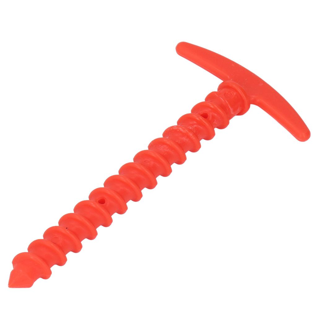 10Pcs Tent Stakes Plastic 5.7in T Shape Spiral Ground Stake Anchors Pegs for Tarps Canopy Camping Hiking