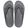 Crocs lightweight and comfortable commuting versatile flip-flops unisex dark grey